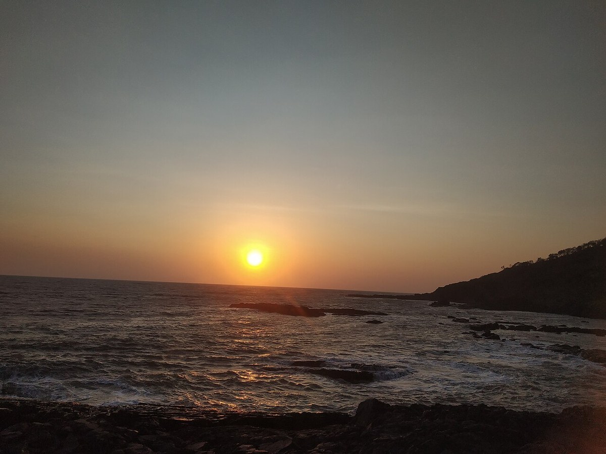 Sunset over Baga Beach, North Goa