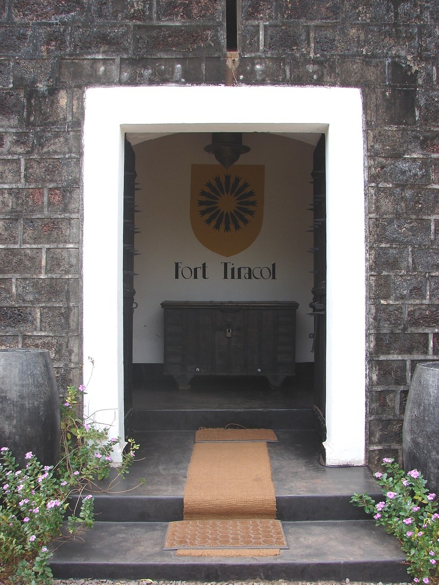 The entrance to Fort Tiracol, at Goa's northernmost tip